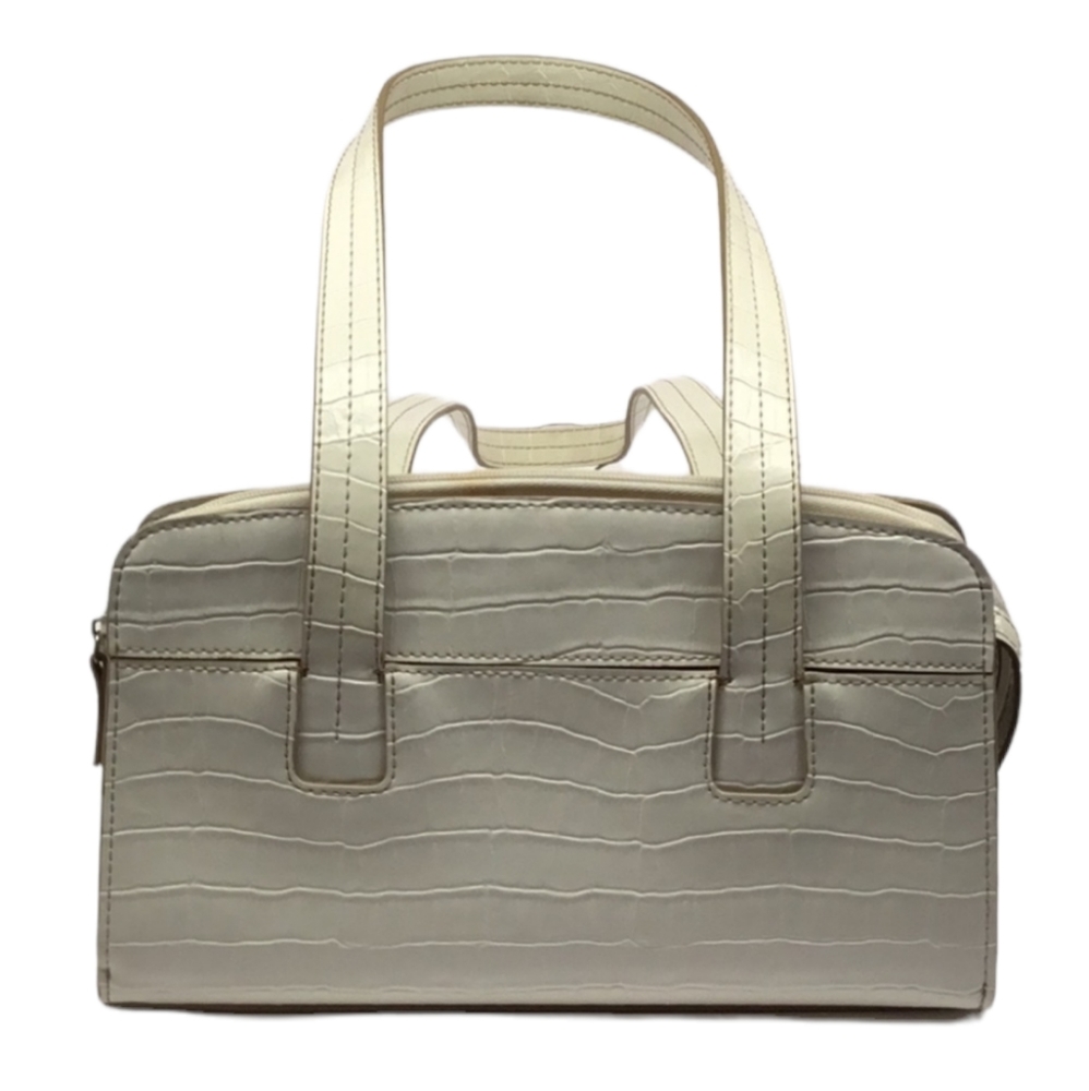 Liz Claiborne Crazy Horse Women's White Shoulder Multi-Compartment Purse Bag